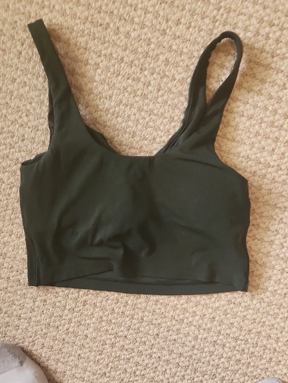 Off Line By aerie Dark Gree  V-Neck Longline Bralette